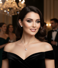 Elegant Solitaire Jewelry Set