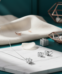 Elegant Solitaire Jewelry Set