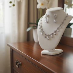 Dazzling Teardrop CZ Bridal Set