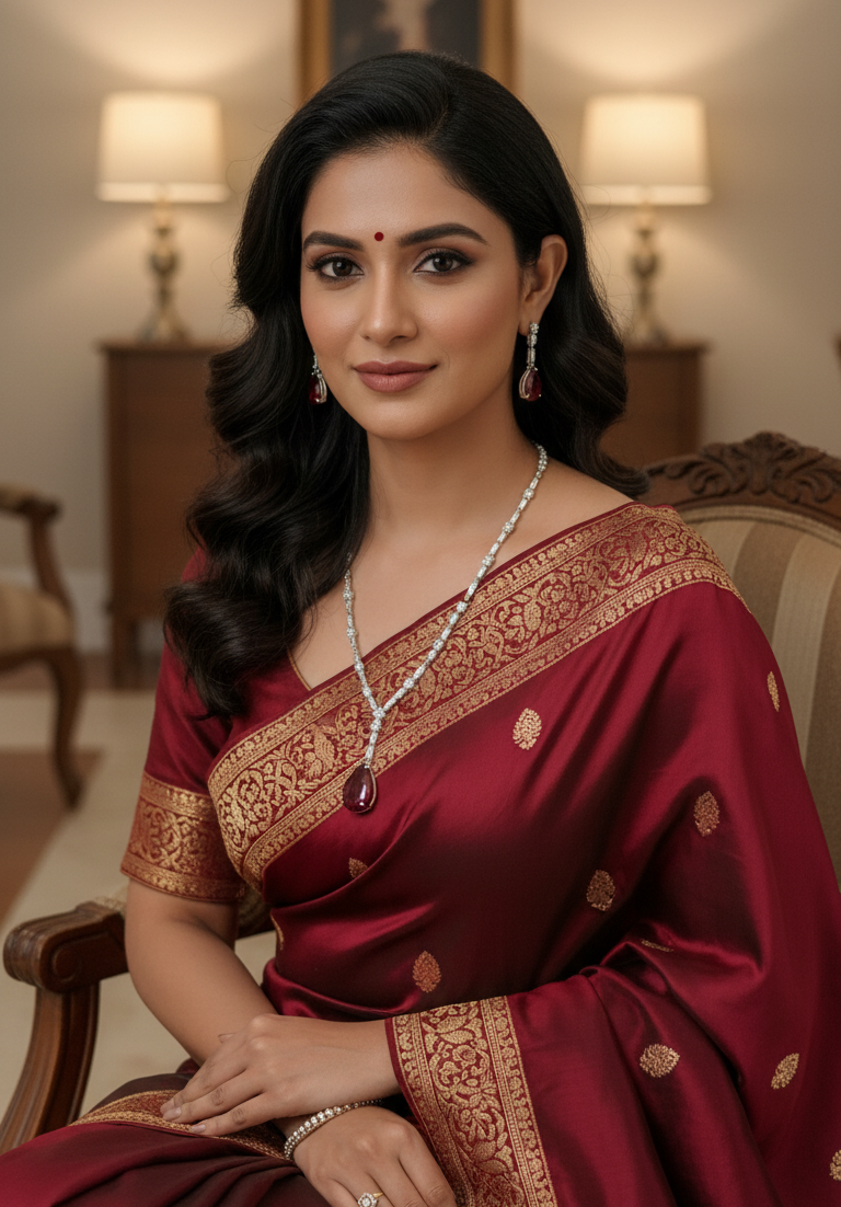 Bold Ruby Teardrop and Diamond Simulant Set