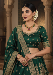 Regal Emerald & Ruby Temple Necklace Set