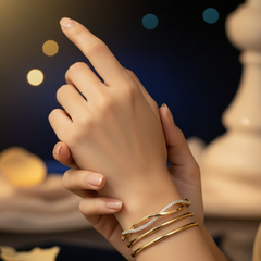 Elegant Infinity Diamond Bangle