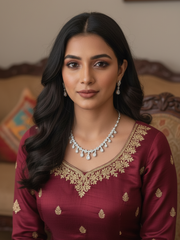 Dazzling Teardrop CZ Bridal Set