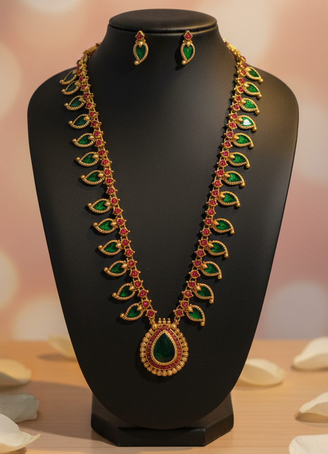 Exquisite Traditional South Indian Mango Haaram