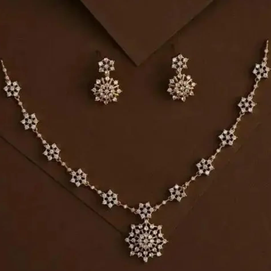 Elegant Diamond Necklace Set