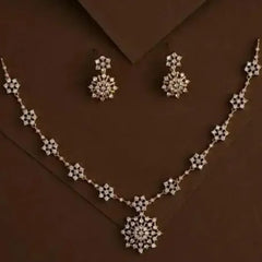 Elegant Diamond Necklace Set